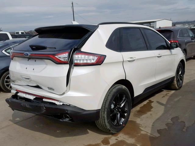 2FMPK3J97JBB09980 - 2018 FORD EDGE SEL WHITE photo 4