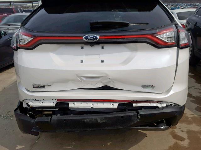 2FMPK3J97JBB09980 - 2018 FORD EDGE SEL WHITE photo 9