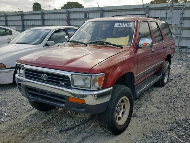 JT3VN29V0S0054908 - 1995 TOYOTA 4RUNNER VN RED photo 2