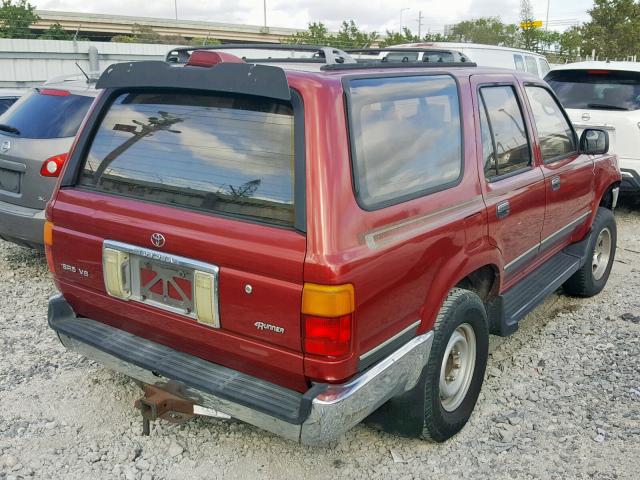 JT3VN29V0S0054908 - 1995 TOYOTA 4RUNNER VN RED photo 4