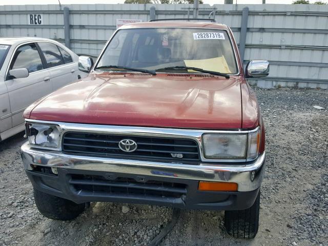 JT3VN29V0S0054908 - 1995 TOYOTA 4RUNNER VN RED photo 9