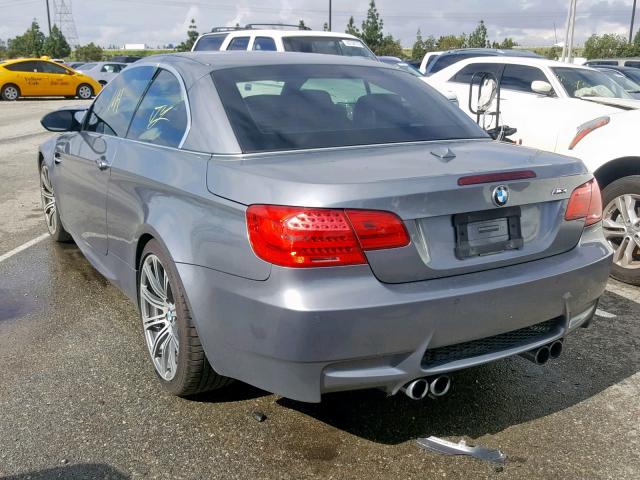 WBSDX9C58BE584249 - 2011 BMW M3 GRAY photo 3