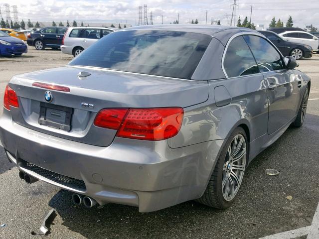 WBSDX9C58BE584249 - 2011 BMW M3 GRAY photo 4