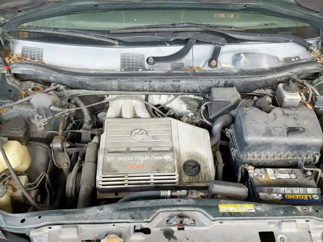 JT6GF10U1X0005523 - 1999 LEXUS RX 300 GREEN photo 7