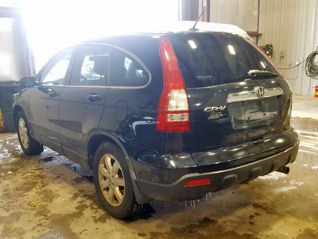 5J6RE48718L031098 - 2008 HONDA CR-V EXL BLACK photo 3