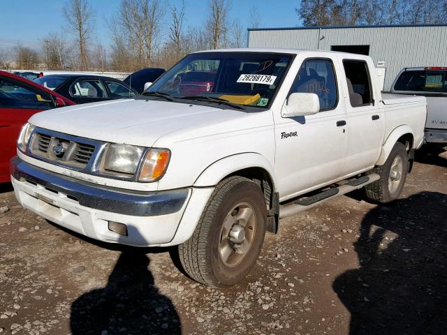 1N6ED27T2YC363798 - 2000 NISSAN FRONTIER C WHITE photo 2