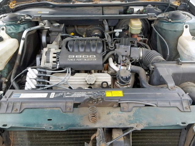 1G4HP53L0PH506324 - 1993 BUICK LESABRE CU GREEN photo 7