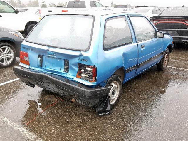 JG1MR2156JK745279 - 1988 CHEVROLET GEO SPRINT BLUE photo 4