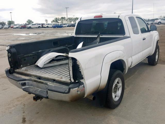 5TETX62N29Z610743 - 2009 TOYOTA TACOMA PRE WHITE photo 4