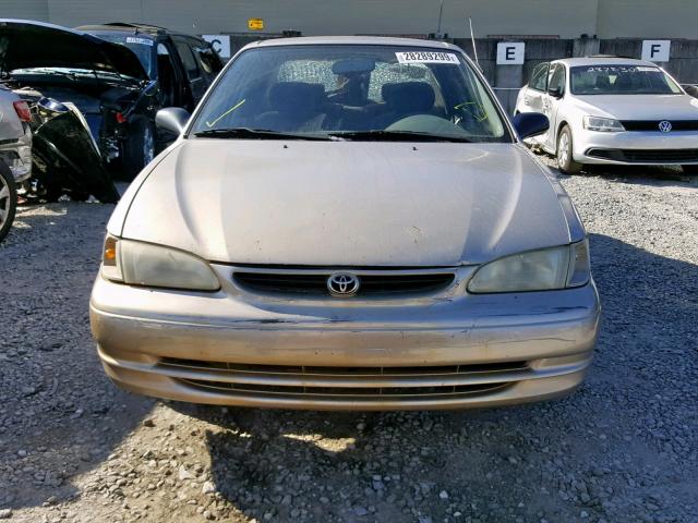 1NXBR12E5YZ343786 - 2000 TOYOTA COROLLA VE GOLD photo 9