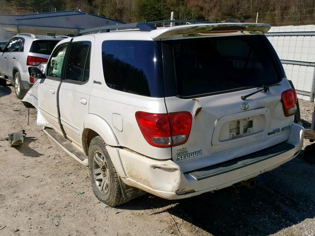 5TDBT48AX5S251231 - 2005 TOYOTA SEQUOIA LI WHITE photo 3