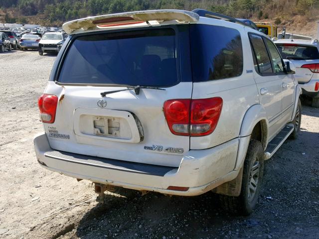 5TDBT48AX5S251231 - 2005 TOYOTA SEQUOIA LI WHITE photo 4