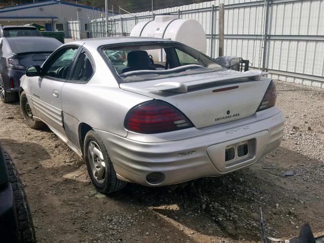 1G2NE12T01M545148 - 2001 PONTIAC GRAND AM S SILVER photo 3