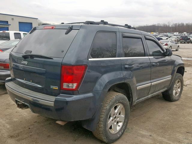 1J8HR58P67C543667 - 2007 JEEP GRAND CHER BLUE photo 4