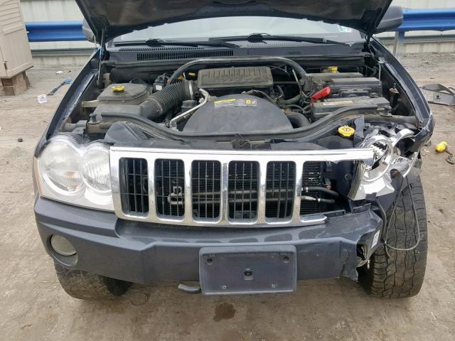 1J8HR58P67C543667 - 2007 JEEP GRAND CHER BLUE photo 7