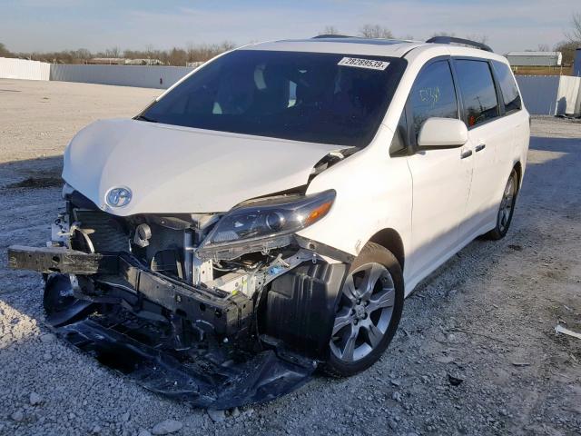 5TDXK3DC4FS531318 - 2015 TOYOTA SIENNA SPO WHITE photo 2