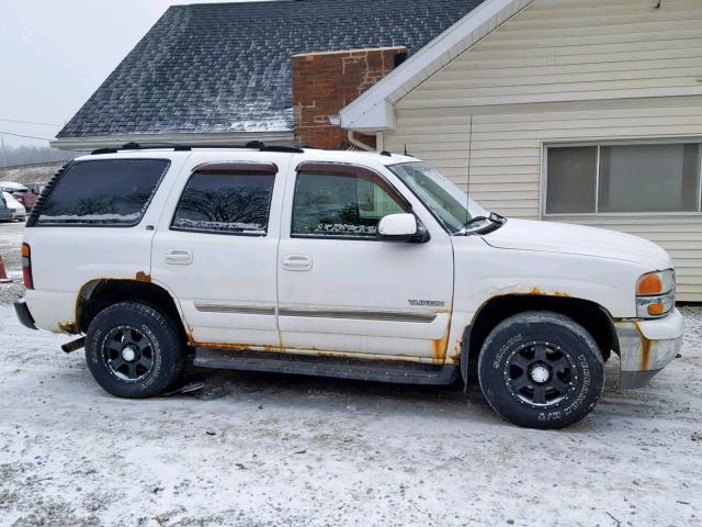 1GKEK13T04J146219 - 2004 GMC YUKON WHITE photo 9