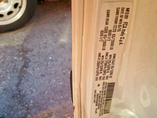 ZFBERFBTXF6A65908 - 2015 RAM PROMASTER 红色 照片 10