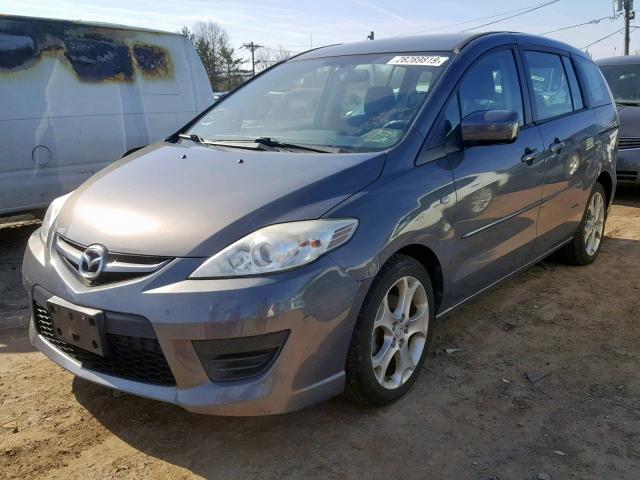 JM1CR29L290339853 - 2009 MAZDA 5 GRAY photo 2