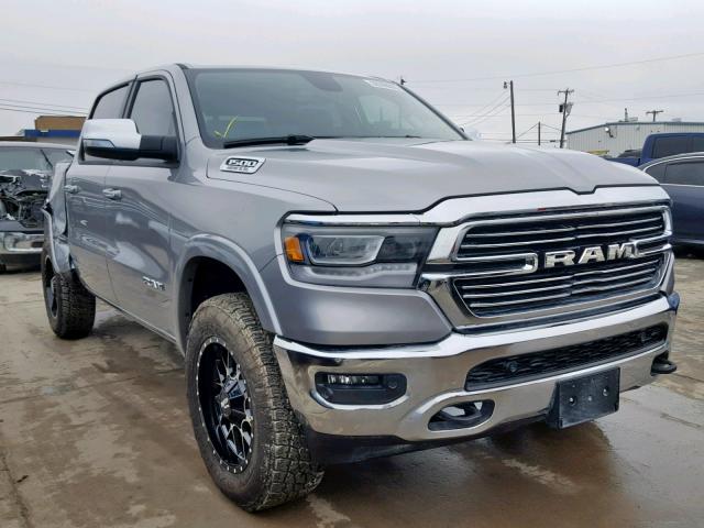 1C6SRFJT1KN587445 - 2019 RAM 1500 LARAM SILVER photo 1