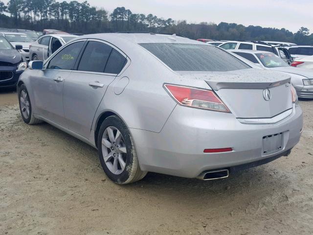 19UUA8F59DA009989 - 2013 ACURA TL TECH SILVER photo 3