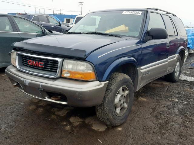 1GKDT13W7Y2301352 - 2000 GMC JIMMY / EN BLUE photo 2