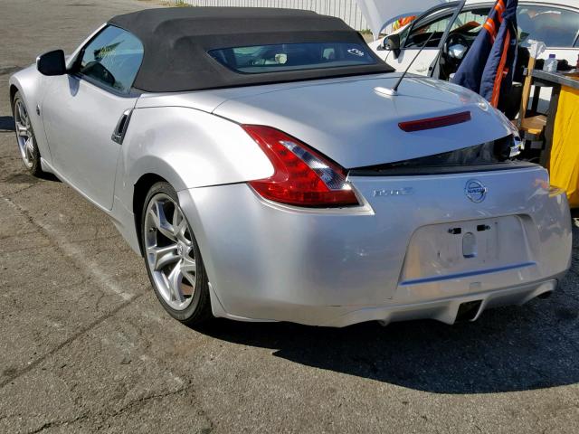 JN1AZ4FHXAM303704 - 2010 NISSAN 370Z SILVER photo 3