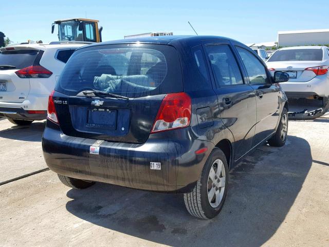 KL1TD66606B665727 - 2006 CHEVROLET AVEO BASE Qara foto 4