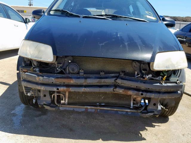 KL1TD66606B665727 - 2006 CHEVROLET AVEO BASE Qara foto 9