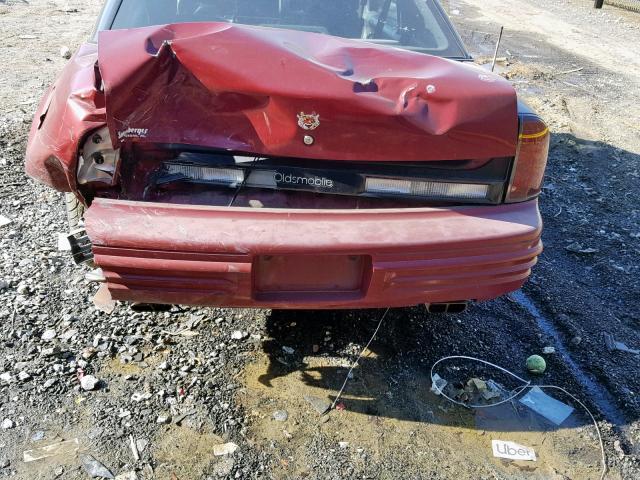 1G3WH14T5ND338670 - 1992 OLDSMOBILE CUTLASS SU RED photo 9