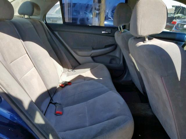 1HGCM56143A056215 - 2003 HONDA ACCORD DX BLUE photo 6