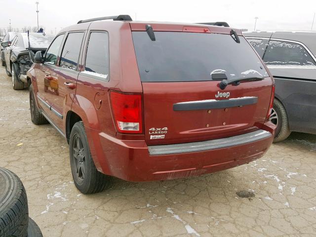 1J8GR48K17C597078 - 2007 JEEP GRAND CHER RED photo 3