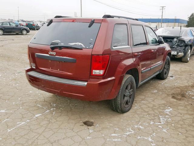 1J8GR48K17C597078 - 2007 JEEP GRAND CHER RED photo 4