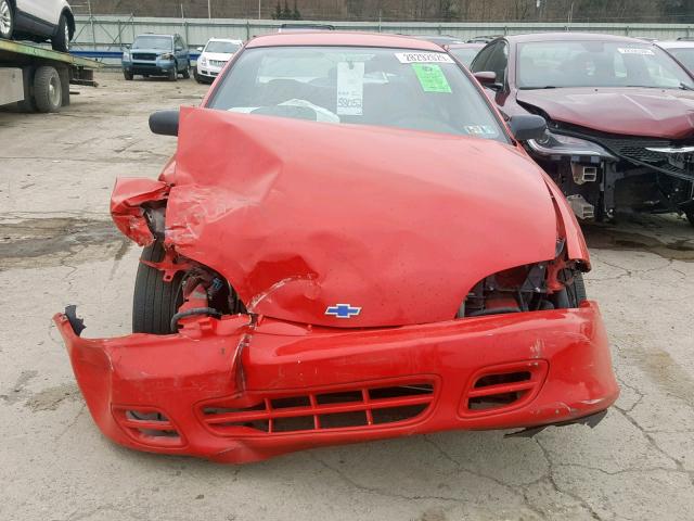 1G1JC524927247626 - 2002 CHEVROLET CAVALIER B RED photo 7