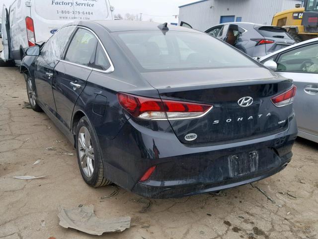 5NPE34AF2JH684626 - 2018 HYUNDAI SONATA SPO BLACK photo 3