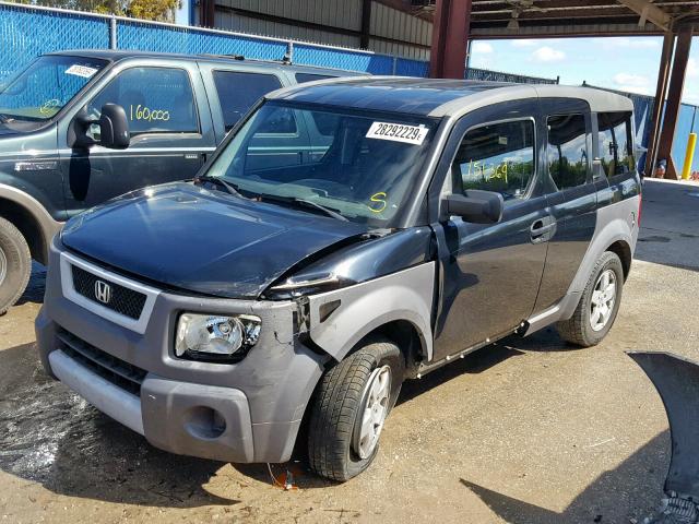 5J6YH18503L010221 - 2003 HONDA ELEMENT EX BLUE photo 2