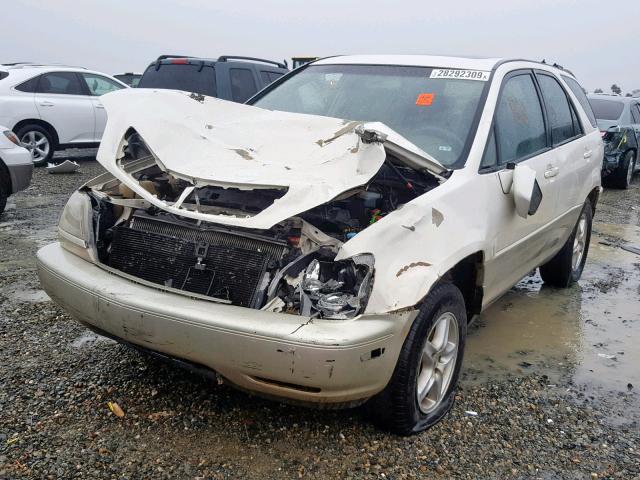 JT6HF10U4X0092418 - 1999 LEXUS RX 300 WHITE photo 2