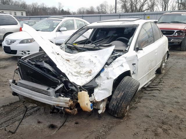 WAUDF78E98A165704 - 2008 AUDI A4 2.0T QU WHITE photo 2