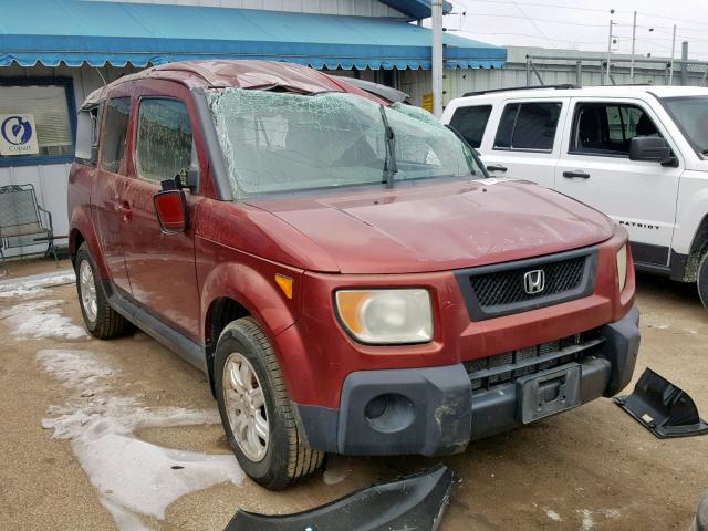 5J6YH28726L013665 - 2006 HONDA ELEMENT EX MAROON photo 1