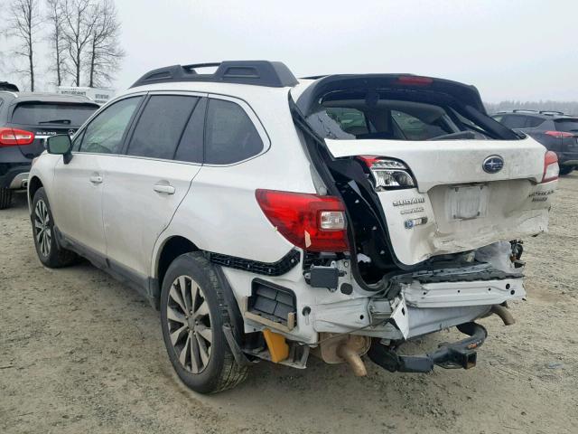 4S4BSENC9F3284976 - 2015 SUBARU OUTBACK 3. WHITE photo 3