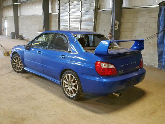 JF1GD70614L511212 - 2004 SUBARU IMPREZA WR BLUE photo 3