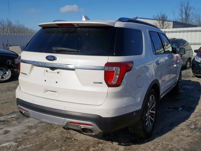 1FM5K8HT1GGB91373 - 2016 FORD EXPLORER P WHITE photo 4