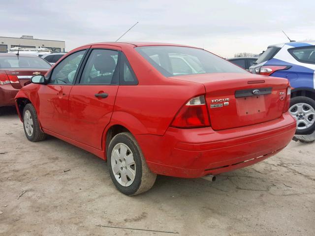 1FAFP34N76W228568 - 2006 FORD FOCUS ZX4 RED photo 3