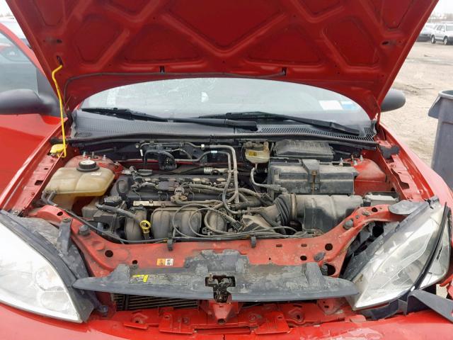 1FAFP34N76W228568 - 2006 FORD FOCUS ZX4 RED photo 7