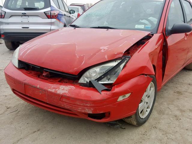 1FAFP34N76W228568 - 2006 FORD FOCUS ZX4 RED photo 9