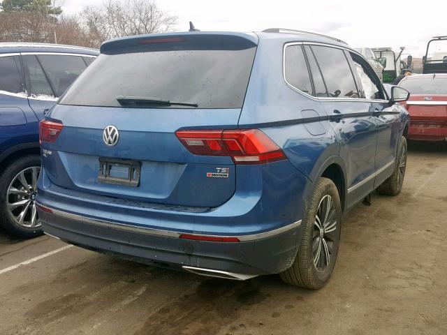 3VV2B7AX2JM080523 - 2018 VOLKSWAGEN TIGUAN SE BLUE photo 4