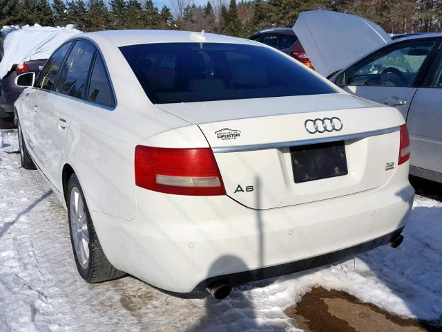 WAUDG74F25N118840 - 2005 AUDI A6 3.2 QUA WHITE photo 3