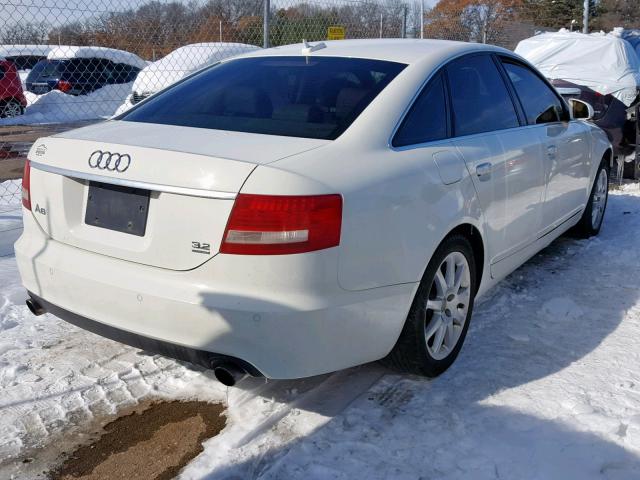 WAUDG74F25N118840 - 2005 AUDI A6 3.2 QUA WHITE photo 4