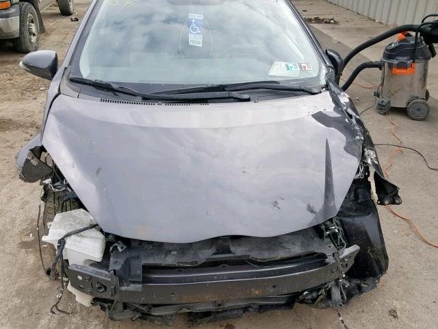 JTDKDTB36E1085255 - 2014 TOYOTA PRIUS C GRAY photo 7