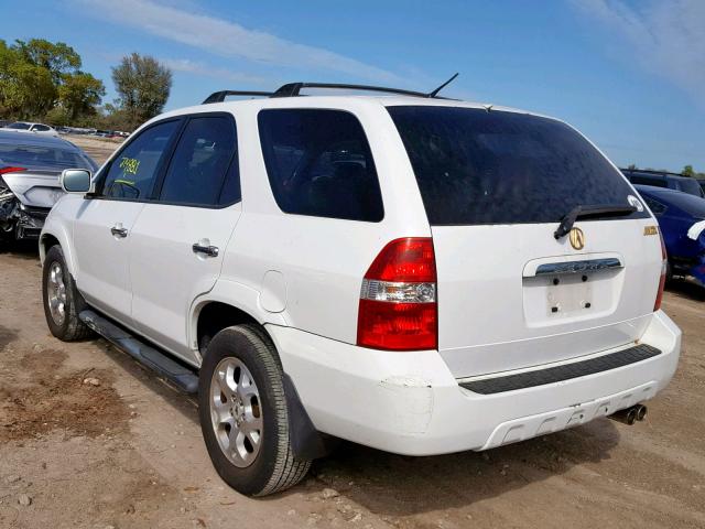 2HNYD18892H524618 - 2002 ACURA MDX TOURIN WHITE photo 3